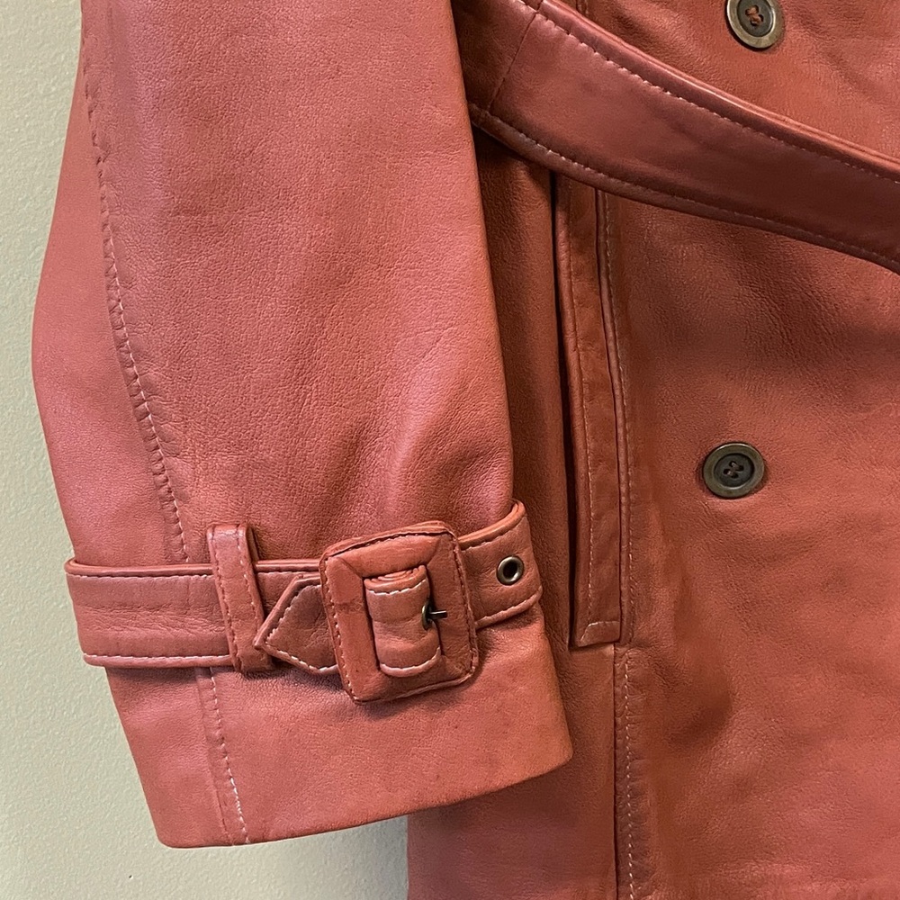 Sundance | Leather “Araminta” Trench Coat, Sz M ♥ NWT! - Picture 6 of 12